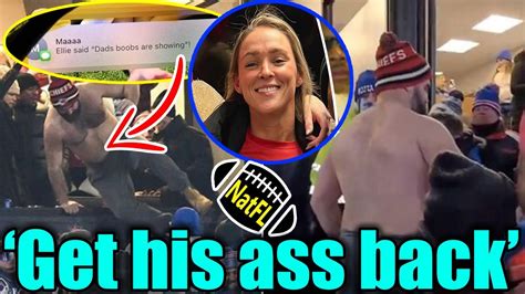 Kylie Kelce Told Shirtless Husband Jason To Get His Ass Back In Suite After He Jumped Into