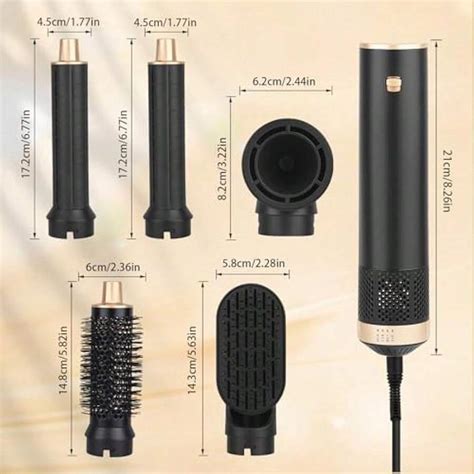 5 In 1 Hot Air StylerHigh Speed Magic Hair Styler Auto Hair Wrap Hairstyler Negat Ionic High