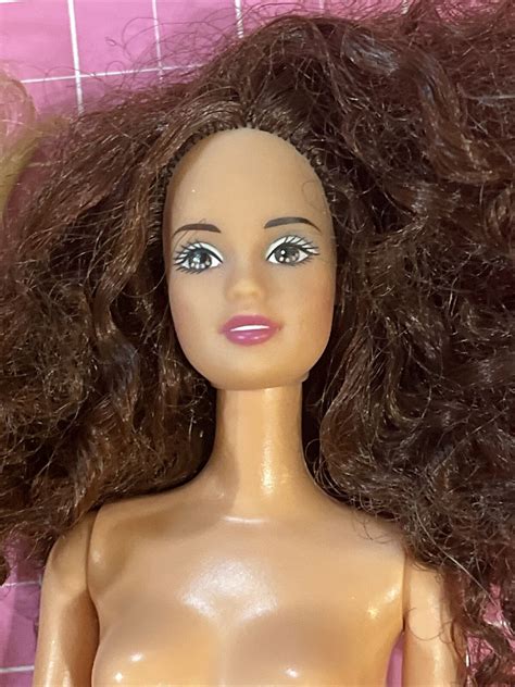 S S Barbie Dolls Lot Of Nude Ooak Customs Tlc Brunette Curly Hair Ebay