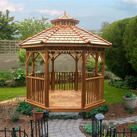 Wooden Gazebo Canopy Outdoor Wood Canopies