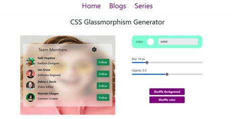 Top Css Glass Effect Generators For Web Designers Css Author