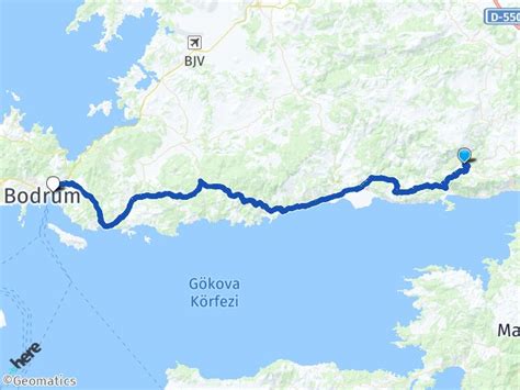 Mente E Sarn Bodrum Otogar Aras Ka Km Yol Tarifi