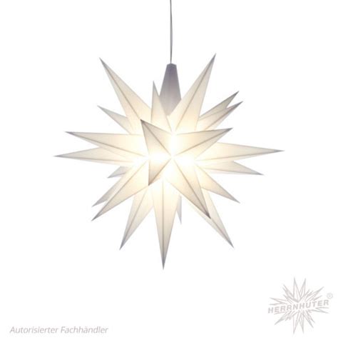 Herrnhuter plastic Star 13cm white, LED - Erzgebirgskunst-Shop