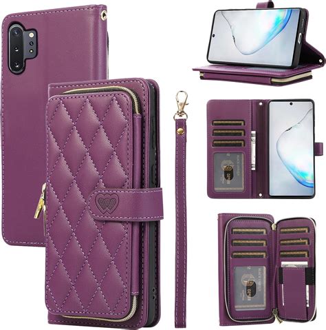 Furiet Wallet Case For Samsung Galaxy Note 10 Plus Note10 5g With Wrist Strap 9