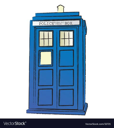 The tardis Royalty Free Vector Image - VectorStock