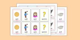 QU Playing Cards Ι F 2 Phonics Resources Teacher Made