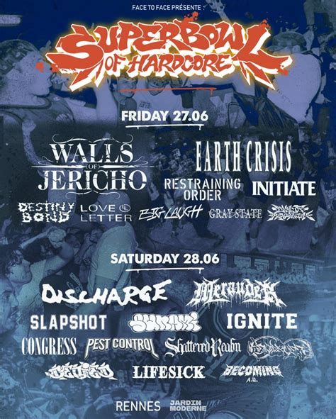 Superbowl Of Hardcore Discharge Walls Of Jericho Becoming A D Big Laugh Congress