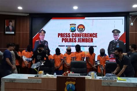 Inilah Pelaku Kerusuhan Dan Perusakan Rumah Warga Di Jember