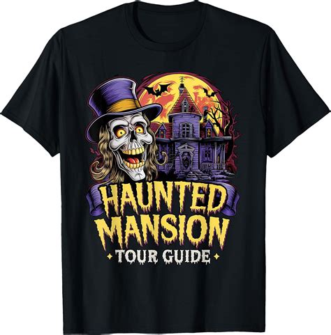 Hot Trending Kiraa Tee With Haunted Mansion Tour Guide Spooky Night Awaits Unisex S 5Xl T Shirt