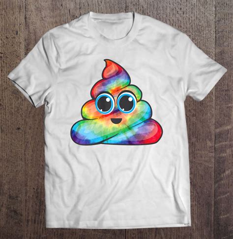 Tie Dye Poop Emojis Shirt Cool Poop Emoticon T T Shirt Teeherivar