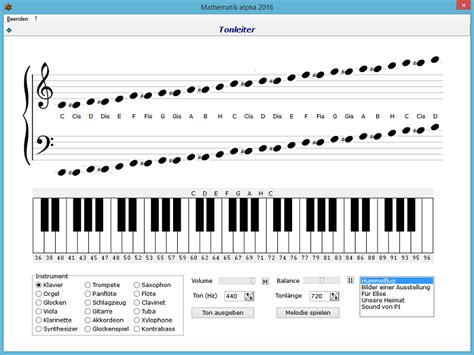 Tonleiter Mathematik Alpha