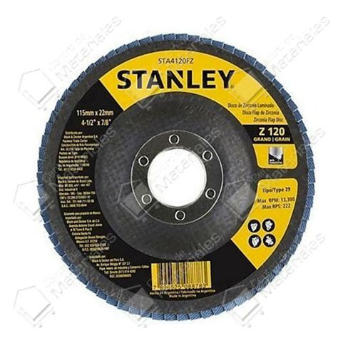 Stanley Disco Flap Zirconio Grano Centro De Materiales