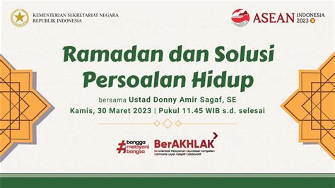 Live Ceramah Keagamaan Islam Ramadan Dan Solusi Persoalan Hidup