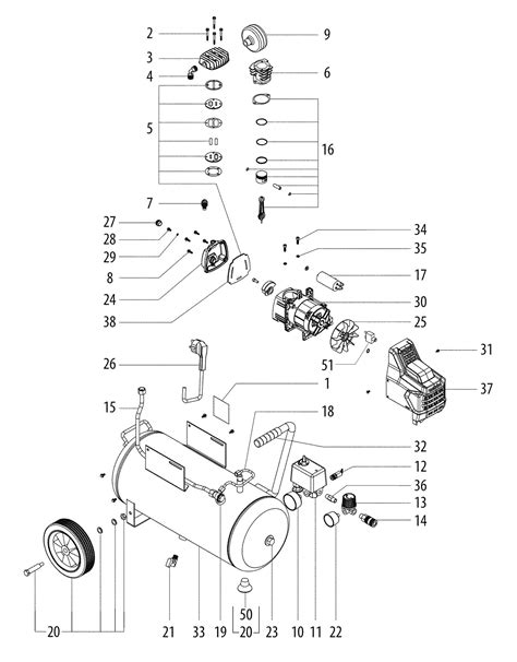 Metabo Hpt Air Compressor Parts Diagram