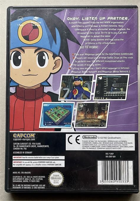 Megaman Network Transmission Nintendo Gamecube 2003 European