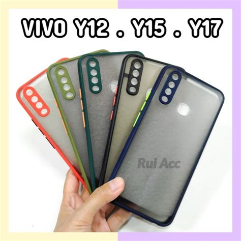 Jual Case Aero Vivo 1901 Bumper Dove TPU Soft Hard Fuze Doff Matte My