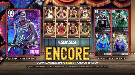 NBA 2K MyTEAM On Twitter Encore Drops Tomorrow In MyTEAM With End