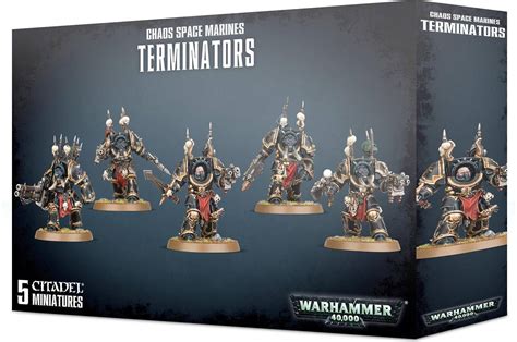 Games Workshop Warhammer Chaos Space Marines Terminators Pris