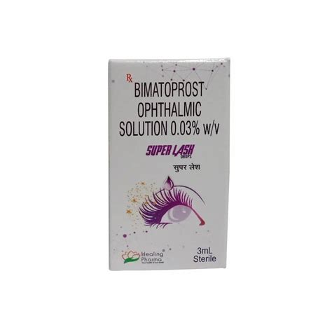 Super Lash - Bimatoprost Ophthalmic Solution, 3 ml at ₹ 423.00/bottle ...