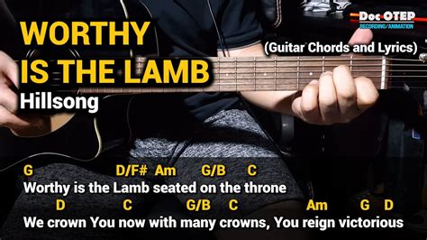 Worthy is the Lamb - Hillsong (Guitar Tutorial with Chords and Lyrics ...