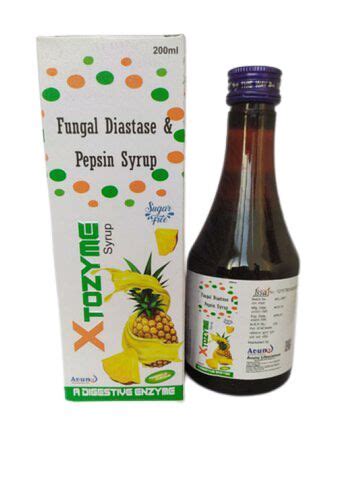 Fungal Diastase Pepsin Syrup Packaging Size Ml Packaging Type