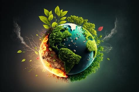 Save Earth Day Poster Environment Day Nature Green Glossy Background