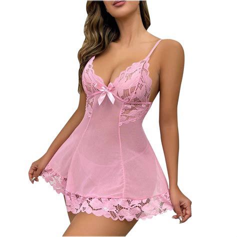 SEAOPEN Lingerie Valentine S Day Flowers Women S Satin Nightgown Silk