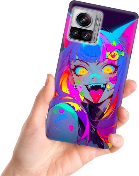 Etui Na Telefon Motorola Edge Ultra Kolorowe Wzory Anime Girl