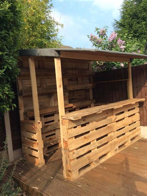 Outrageous Pallet Bar Out Of Reclaimed Pallets Pallets