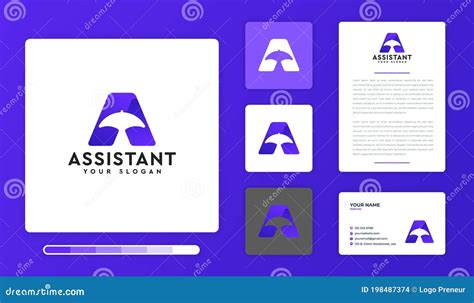 Illustration Of Assistant Logo Design Stock Vector Illustration Of Concept Design 198487374