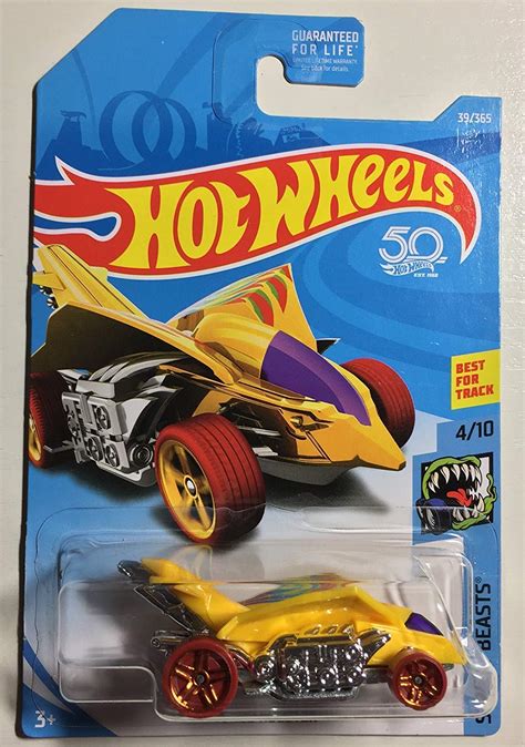 Amazon Hot Wheels 2018 Street Beasts Turbo Rooster 39 365 Yellow Toys Games