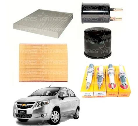 Kit Afinamiento Chevrolet Sail Filtros Bujias Cuotas Sin Inter S