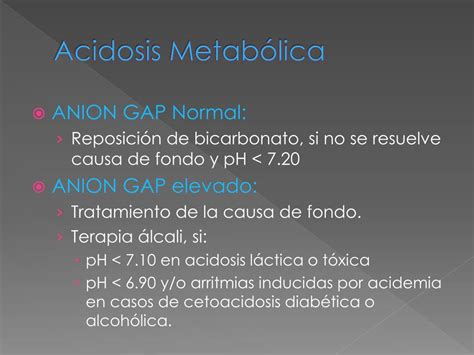 PPT Acidosis Metabólica PowerPoint Presentation free download ID