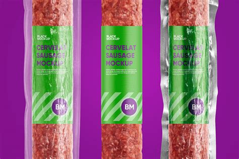 Cervelat Sausage Mockup :: Behance