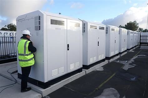 Premium Photo | A power plant employee oversees the charging of massive ...