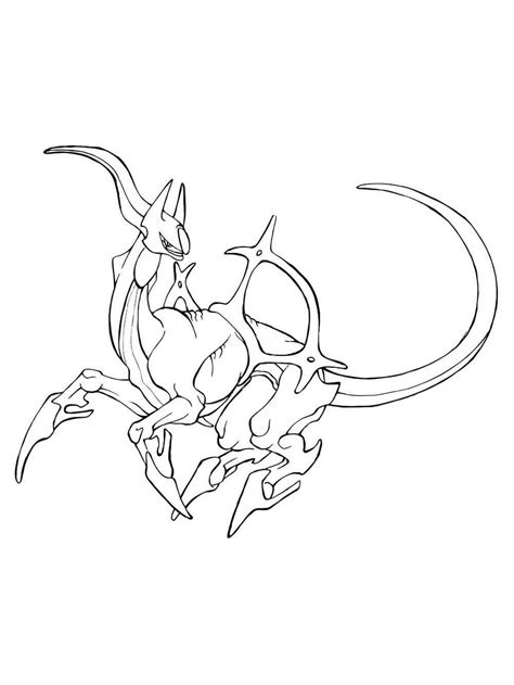 Pokemon Arceus Coloring Pages Free Printable