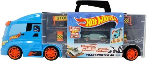 Hot Wheels Transporter Na 14 Aut 1 Auto I Znaki Drogowe ERLI Pl