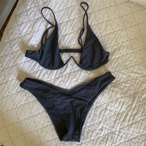 Bamba Swim Vino Top And Vixen Bottoms Bikini Set In Depop