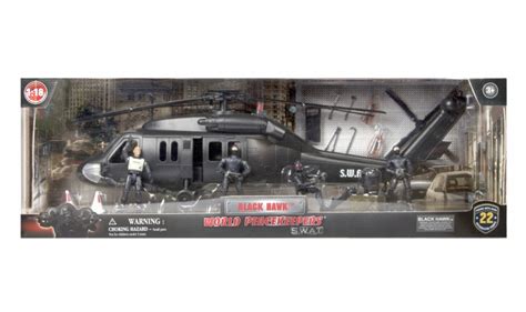 Topcam Mctoys 77126 World Peacekeepers S W A T Black Hawk 4 Figures Included