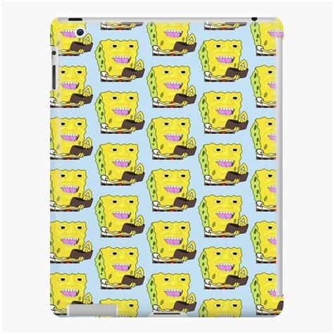 Funda Y Vinilo Para Ipad Meme De La Billetera De Bob Esponja De