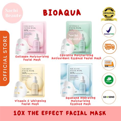 Jual Bioaqua Bio Aqua Sheet Mask X The Effect Masker Wajah Whitening