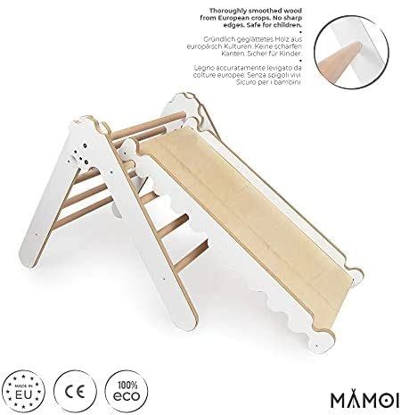 Mamoi Kletterger St Indoor Kletterdreieck Mit Rutsche Holz Baby