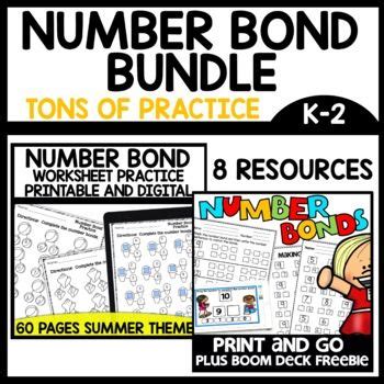 The Number Bond Bundle Includes Two Worksheets And Three Activities