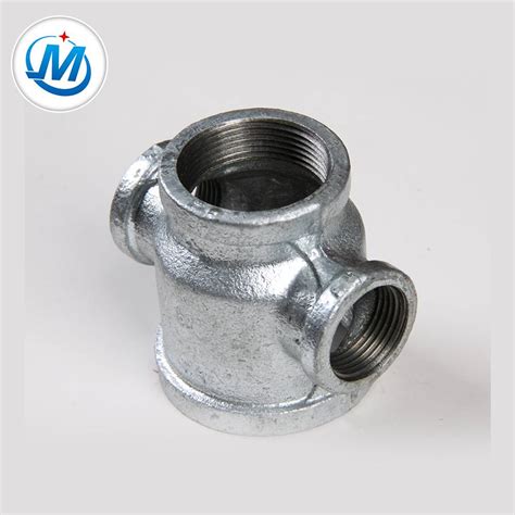 Galvanized Malleable Iron Pipe Fitting Reducing Cross China Hebei Jinmai Casting