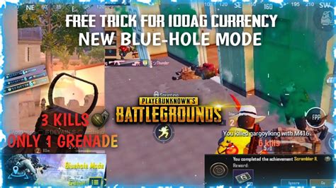 NEW BLUE HOLE MODE 5 MATCH 5 CHICKEN DINNER 100AG CURRENCY FREE