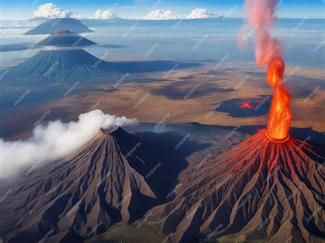 Premium Photo | Indonesia volcano beautiful scenarios background