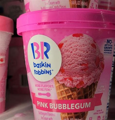 Baskin Robbins Pink Bubblegum Ice Cream