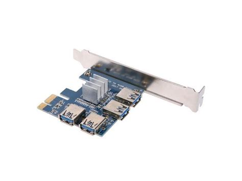 New Add On Card Pcie 1 To 4 Pci Express 16x Slots Riser Card Pci E 1x To External 4 Pci E Slot