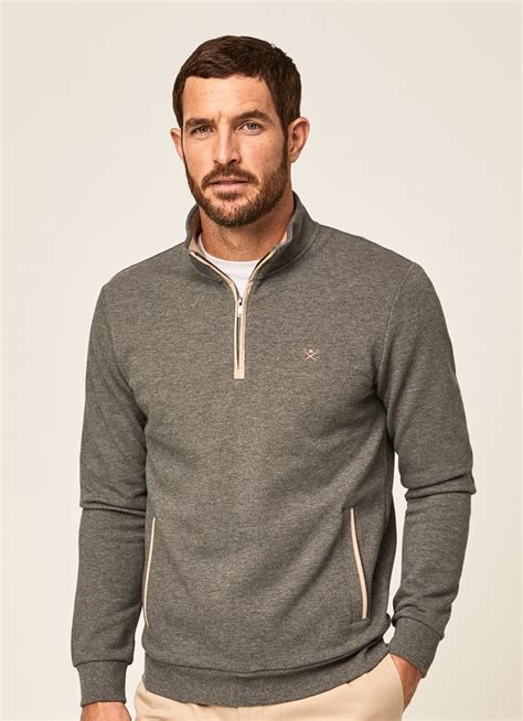 Sweat Shirt Grey Sweatshirt Aston Martin Trendy Jumpers Half Zip