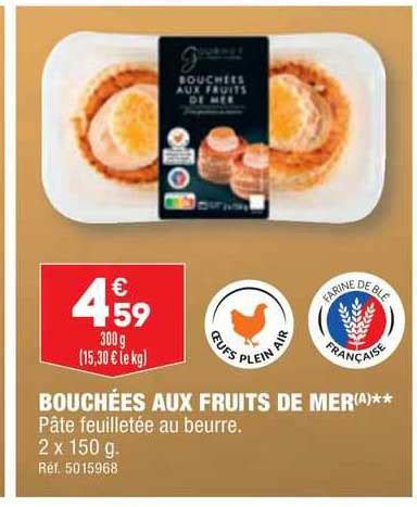 Promo Bouchées Aux Fruits De Mer chez Aldi iCatalogue fr